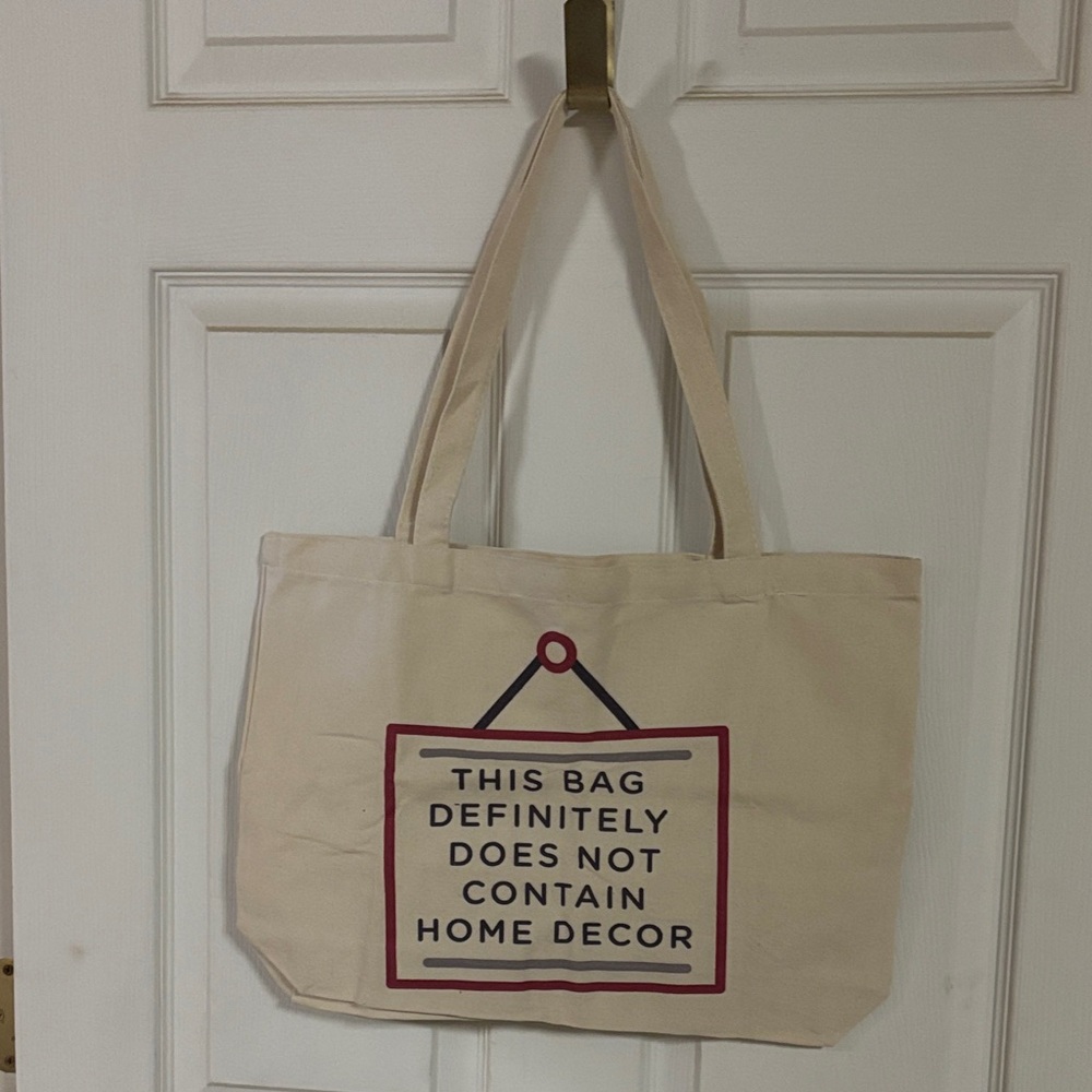 Canvas Tote Bag with Humorous Print